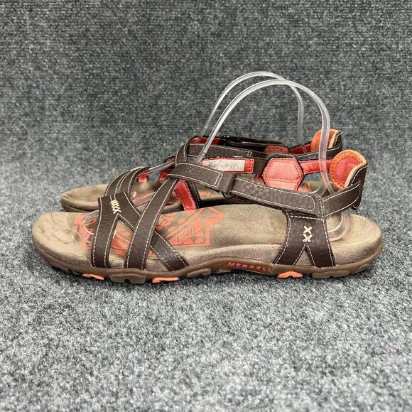 Merrell Sandspur Sandals Women's 10 Cocoa Coral Strappy Outdoor Athletic Water - Picture 4 of 12
